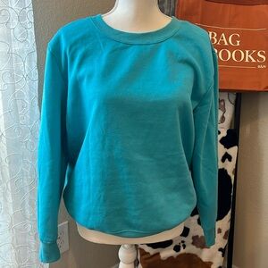 Ladies aqua sweatshirt. Perfect for the fall. Bobbie Brooks size XL.
